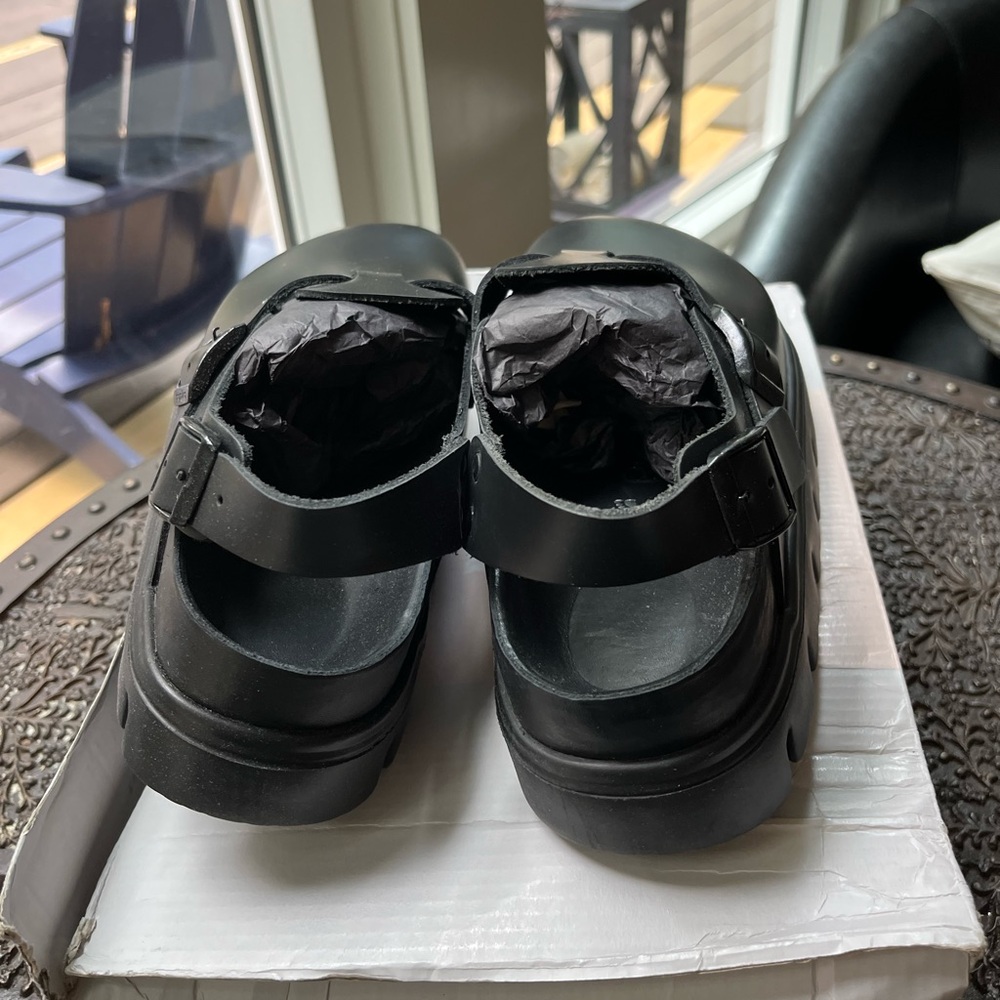 BIRKENSTOCK PAPILLIO TOKIO CHUNKY CLOGS IN BLACK 38 EU 7 US - Picture 8 of 10
